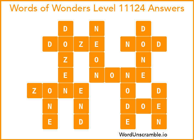 Words of Wonders Level 11124 Answers