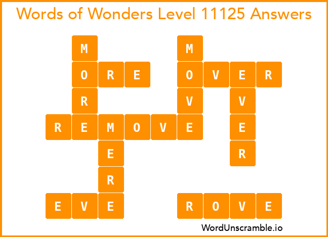 Words of Wonders Level 11125 Answers