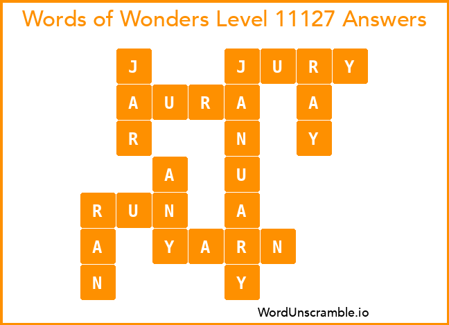 Words of Wonders Level 11127 Answers