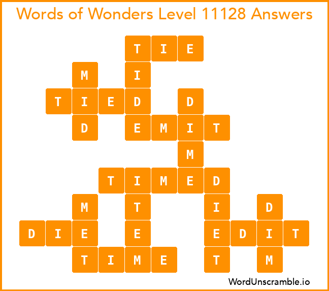 Words of Wonders Level 11128 Answers