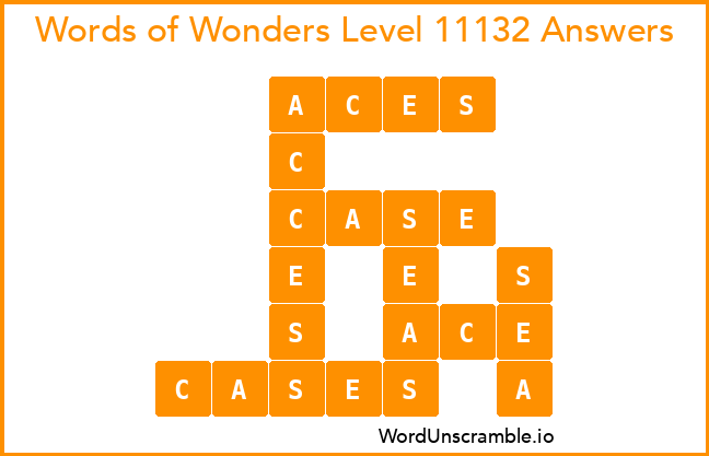 Words of Wonders Level 11132 Answers