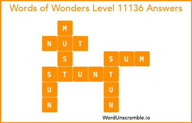 Words of Wonders Level 11136 Answers