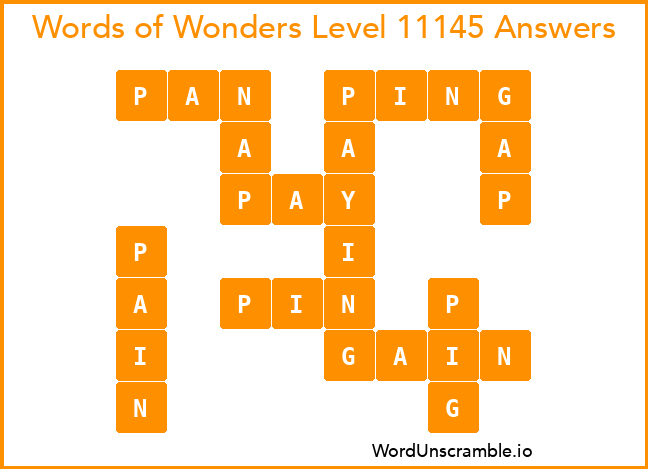 Words of Wonders Level 11145 Answers