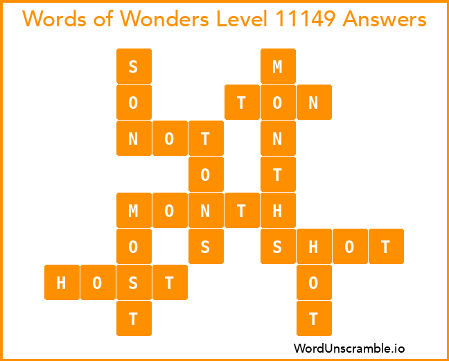 Words of Wonders Level 11149 Answers