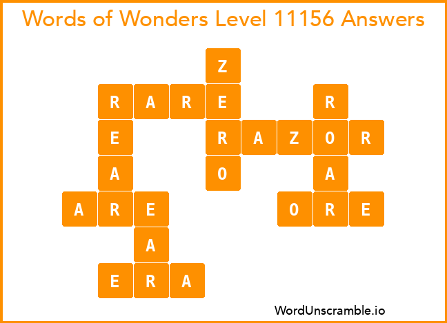 Words of Wonders Level 11156 Answers