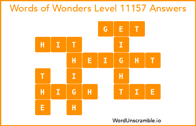Words of Wonders Level 11157 Answers