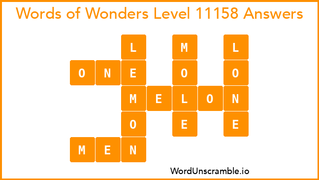 Words of Wonders Level 11158 Answers