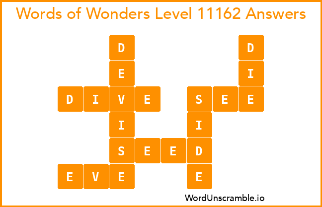 Words of Wonders Level 11162 Answers