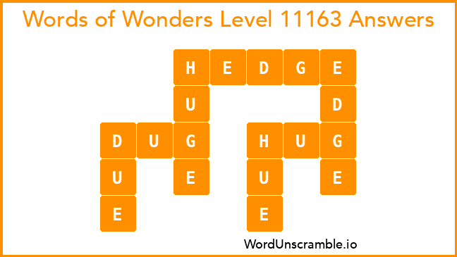 Words of Wonders Level 11163 Answers