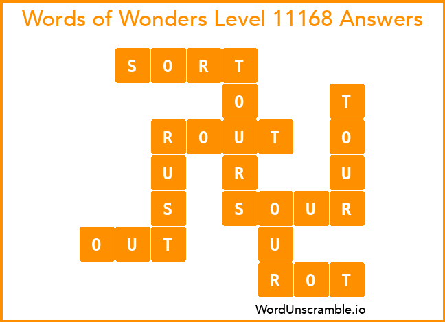 Words of Wonders Level 11168 Answers