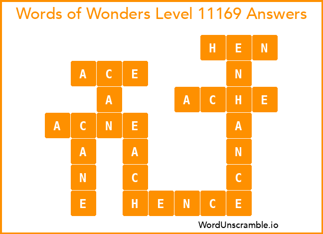 Words of Wonders Level 11169 Answers