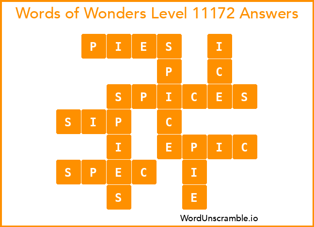 Words of Wonders Level 11172 Answers