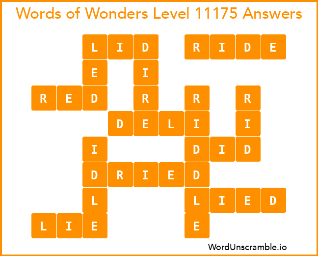 Words of Wonders Level 11175 Answers