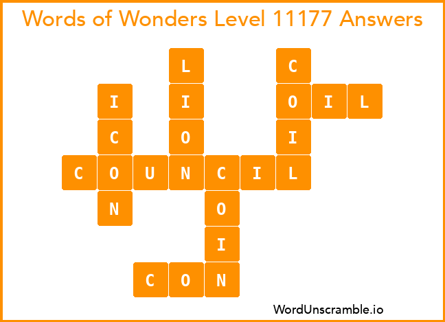 Words of Wonders Level 11177 Answers