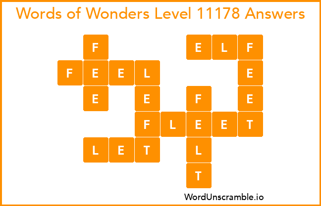 Words of Wonders Level 11178 Answers