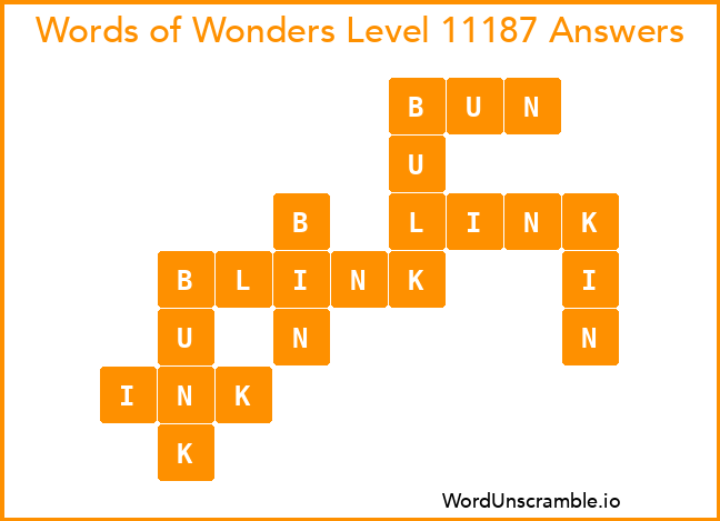 Words of Wonders Level 11187 Answers