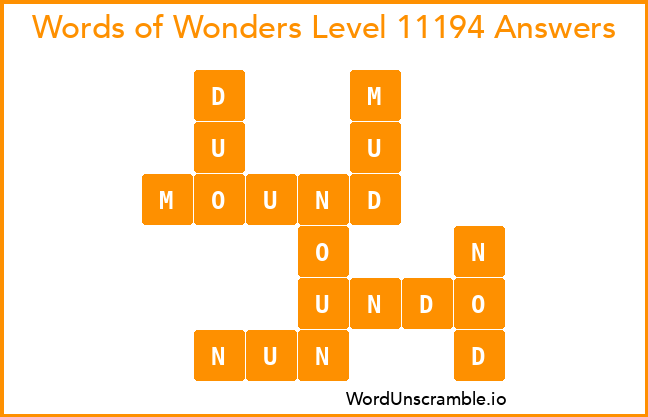 Words of Wonders Level 11194 Answers