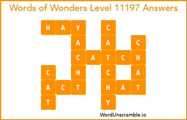 Words of Wonders Level 11197 Answers