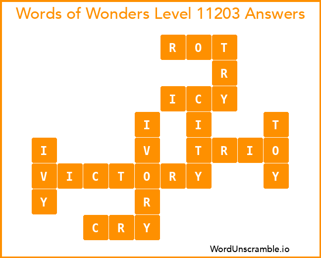 Words of Wonders Level 11203 Answers