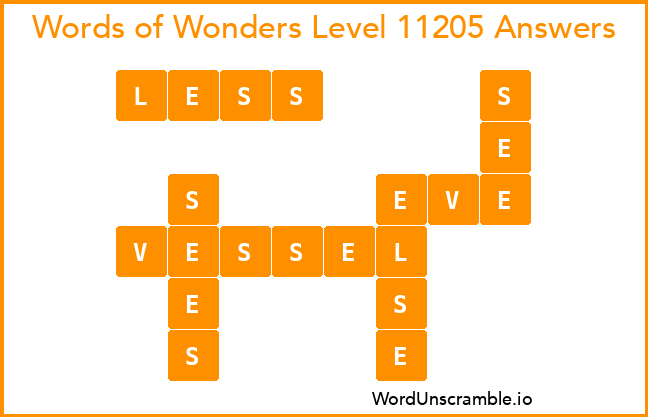 Words of Wonders Level 11205 Answers