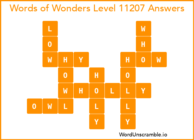 Words of Wonders Level 11207 Answers