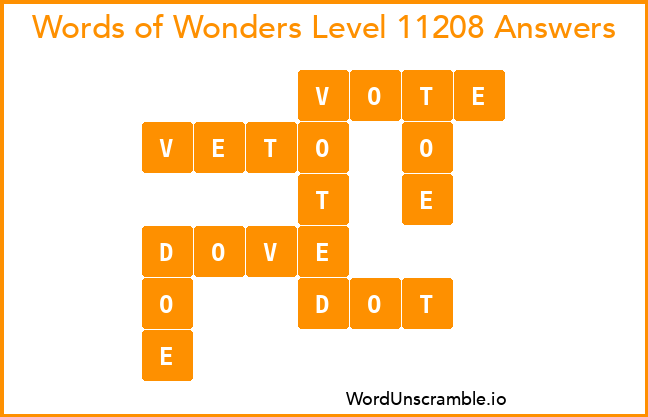 Words of Wonders Level 11208 Answers