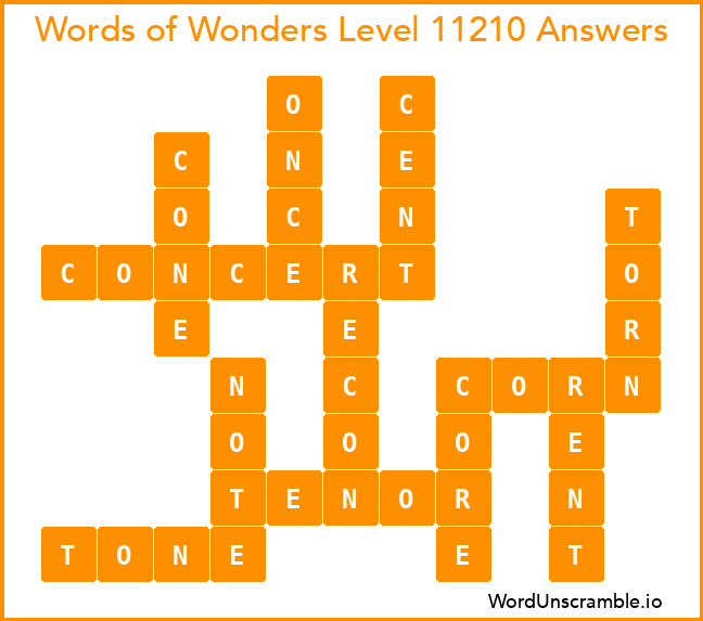 Words of Wonders Level 11210 Answers