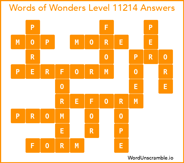 Words of Wonders Level 11214 Answers