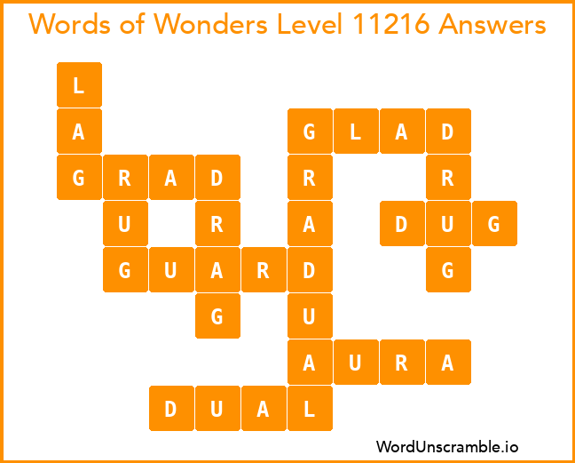 Words of Wonders Level 11216 Answers