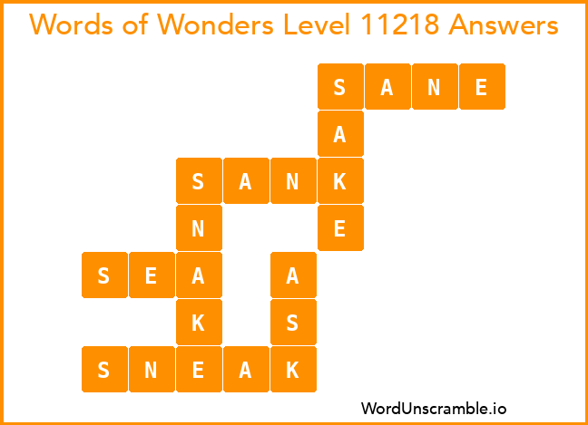 Words of Wonders Level 11218 Answers