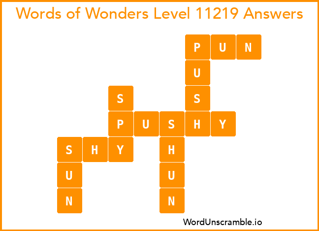 Words of Wonders Level 11219 Answers