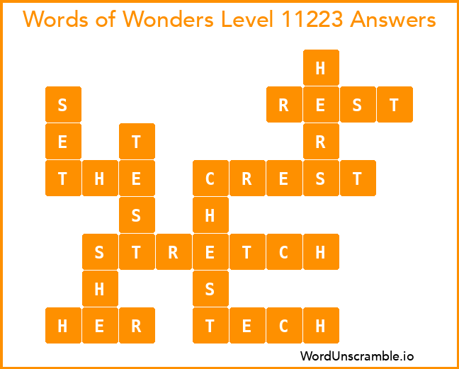 Words of Wonders Level 11223 Answers