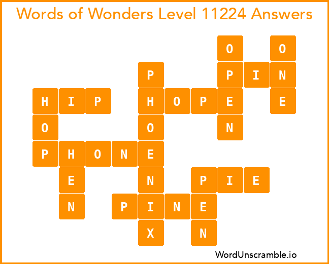 Words of Wonders Level 11224 Answers