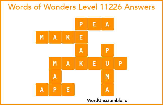 Words of Wonders Level 11226 Answers