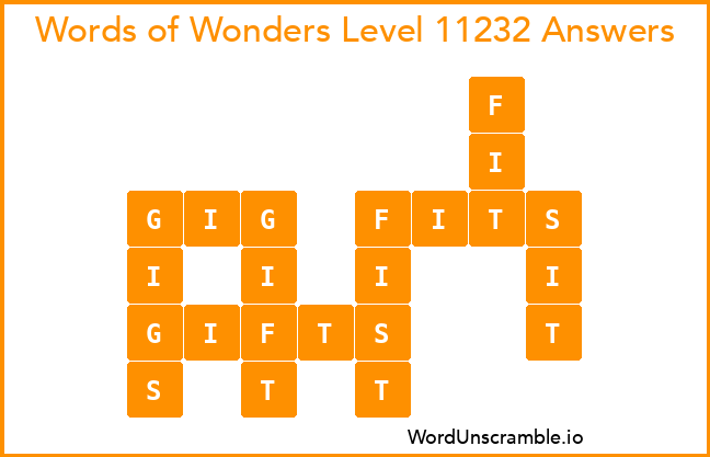 Words of Wonders Level 11232 Answers