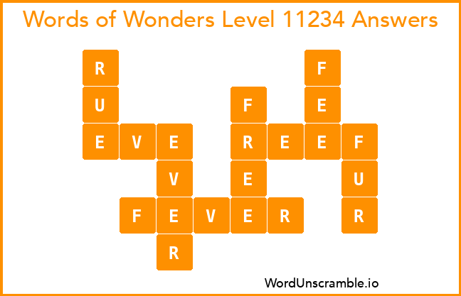 Words of Wonders Level 11234 Answers