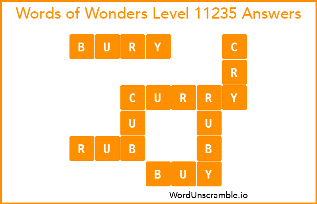 Words of Wonders Level 11235 Answers