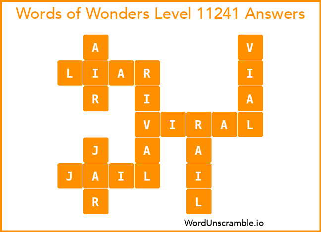Words of Wonders Level 11241 Answers