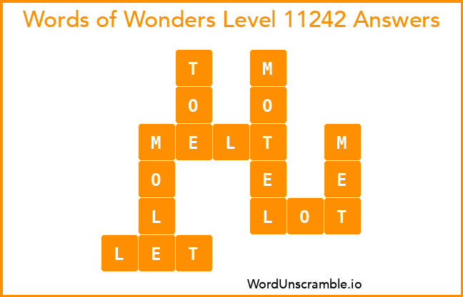 Words of Wonders Level 11242 Answers