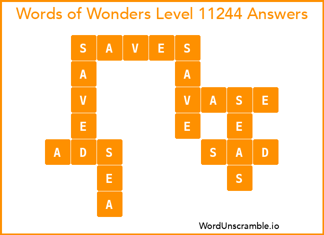 Words of Wonders Level 11244 Answers