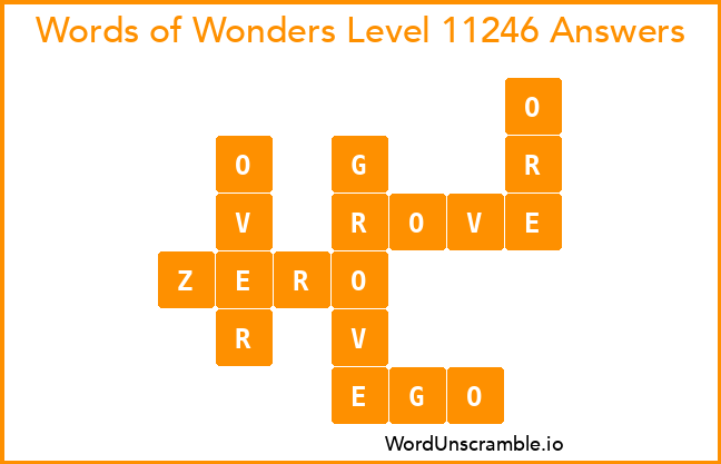 Words of Wonders Level 11246 Answers