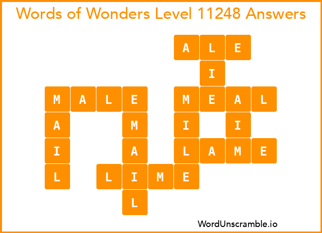 Words of Wonders Level 11248 Answers