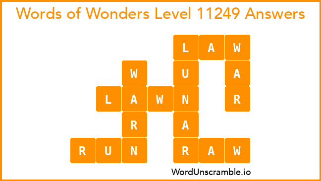 Words of Wonders Level 11249 Answers