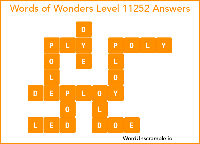 Words of Wonders Level 11252 Answers