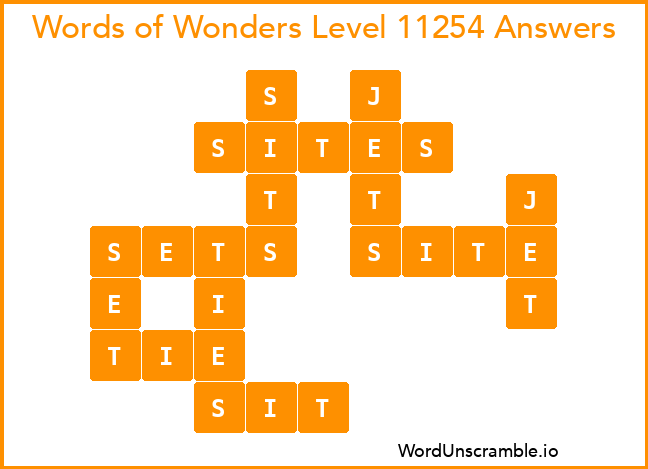 Words of Wonders Level 11254 Answers