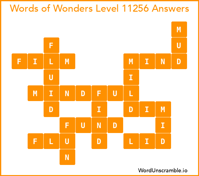 Words of Wonders Level 11256 Answers