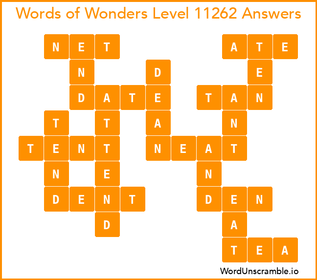 Words of Wonders Level 11262 Answers