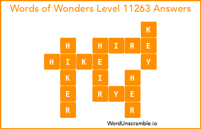 Words of Wonders Level 11263 Answers