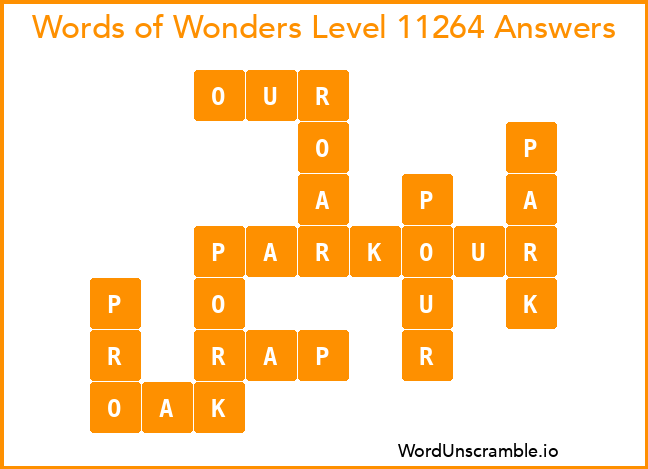Words of Wonders Level 11264 Answers