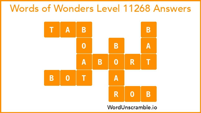 Words of Wonders Level 11268 Answers